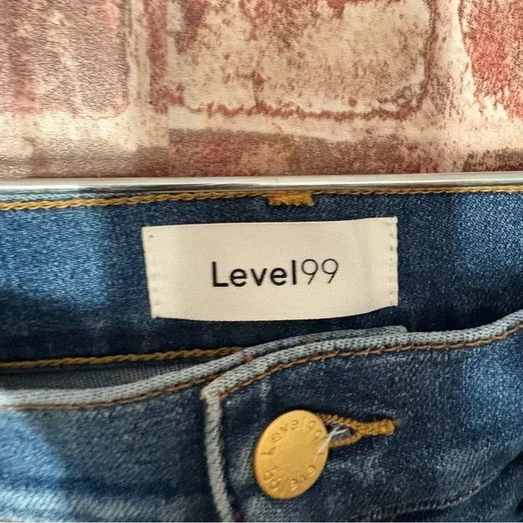 Level 99 Denim Blue Flare Jeans - Picture 5 of 7